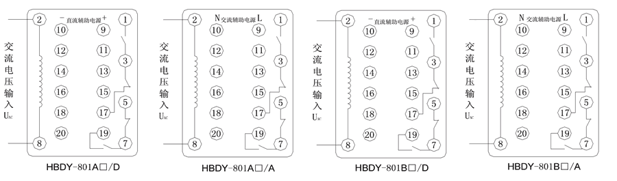 HBDY-801B1/A内部接线图