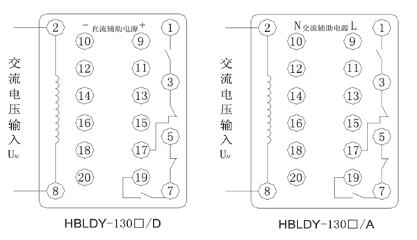 HBLDY-1301/A内部接线图